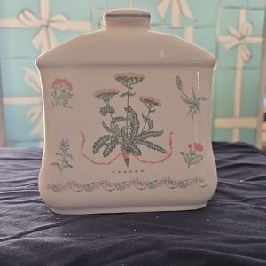 Botanical Ceramic Storage Jar